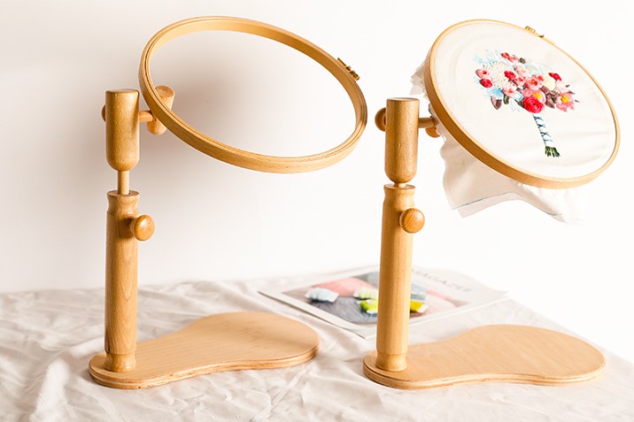 Embroidery frame stand